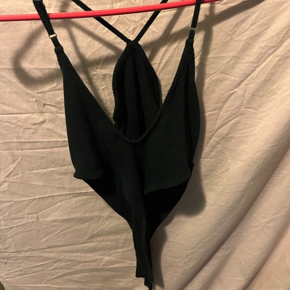 Wild Fable Black Ribbed Garment